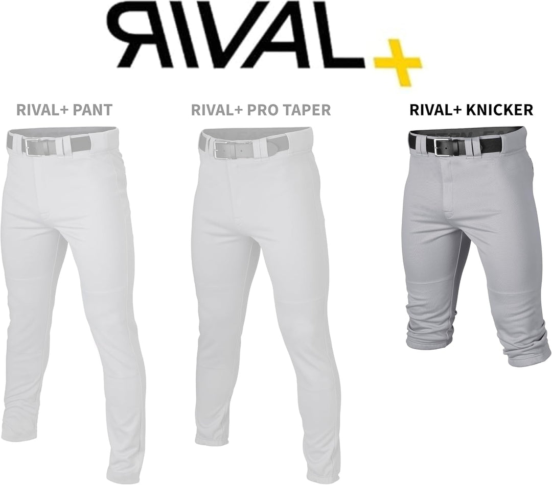 Easton Jungen Rival+ Baseball-Hose Grau/Königsblau Paspeliert XL, Grau/Königsblau Paspeliert XL