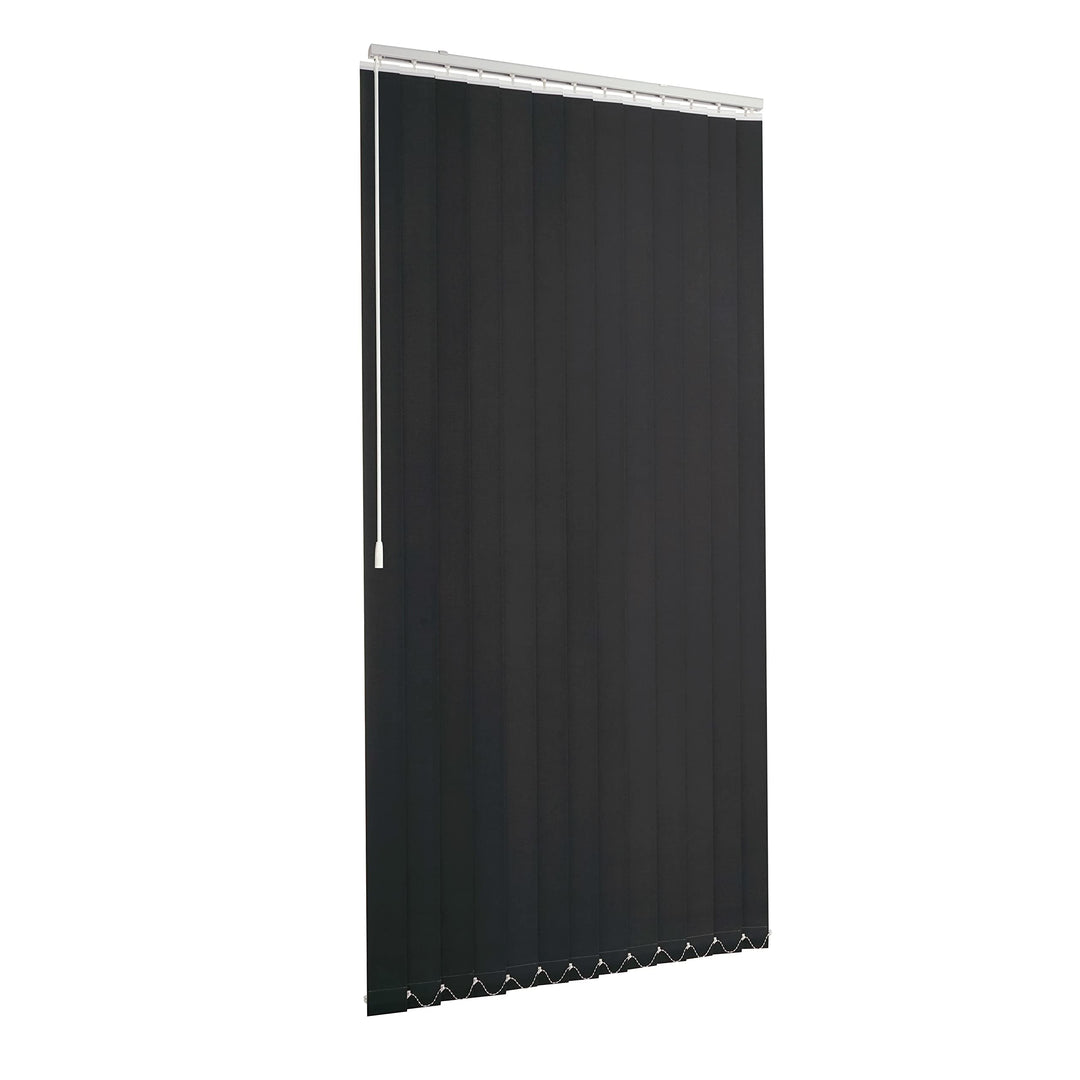 Ventanara® Lamellenvorhang durchgehende Schiene Komplettset Vertikaljalousie 89mm inkl. Montagemater