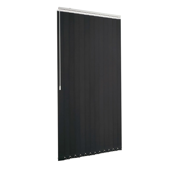 Ventanara® Lamellenvorhang durchgehende Schiene Komplettset Vertikaljalousie 89mm inkl. Montagemater