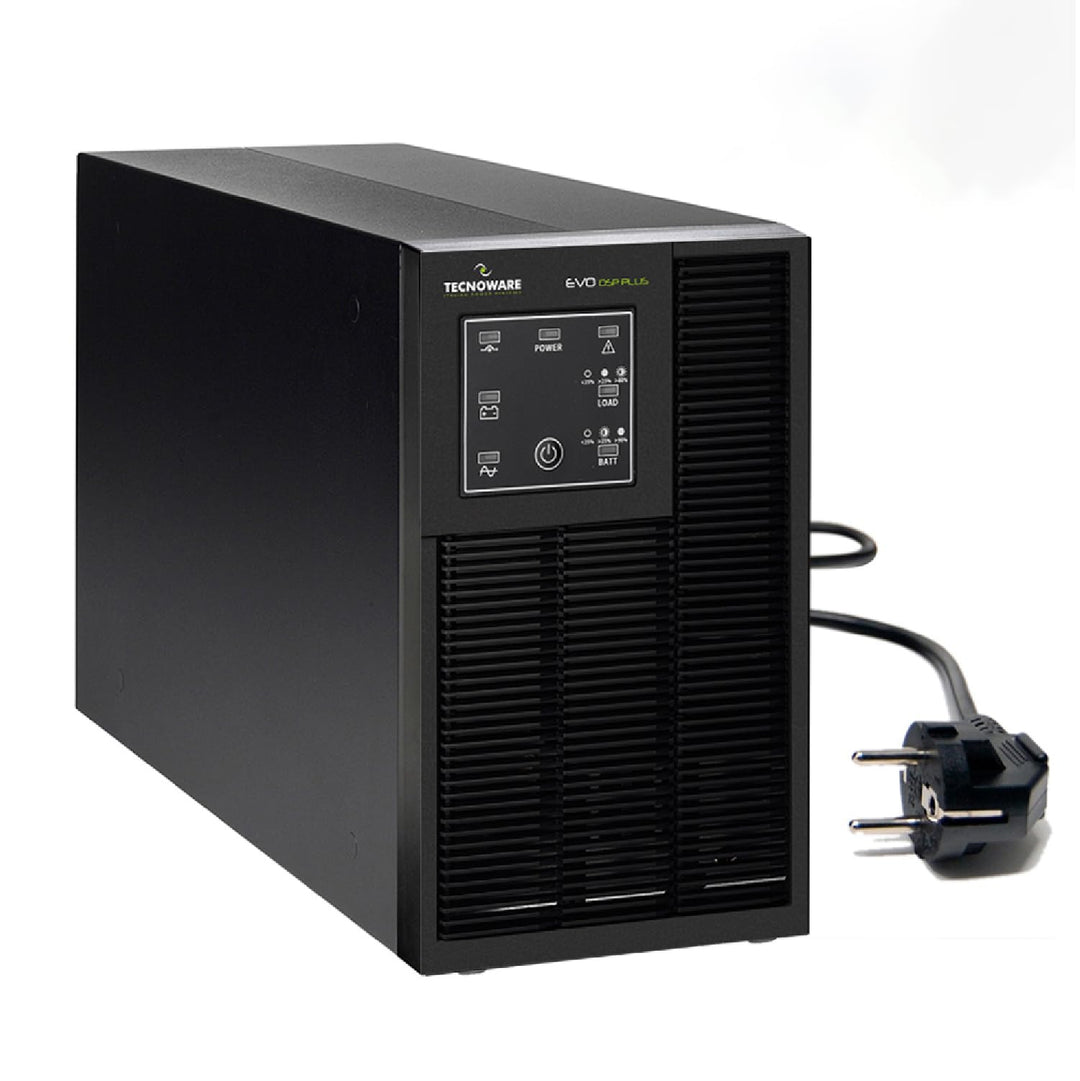 Tecnoware Power Systems – EVO DSP Plus 800, USV 230V, 94% Effizienz, Online-Technologie VFI, Mikropr