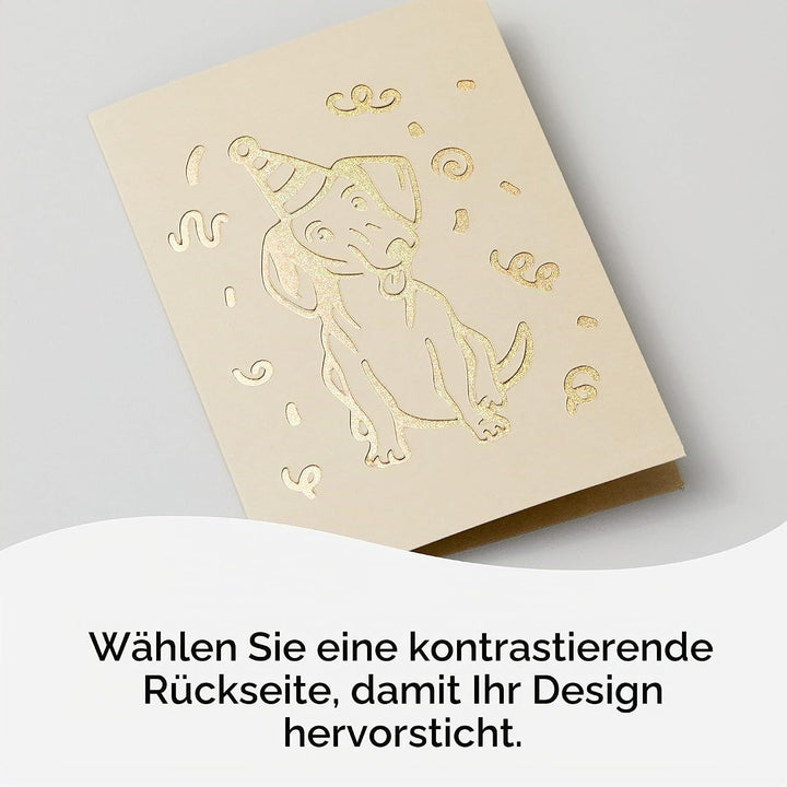 Cricut Cutaway -Karten | Pastell | 12,1 cm x 12,1 cm (Cricut -Grösse S40) | 14-Pack | Zur Verwendung
