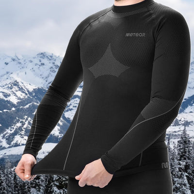 meteor® Thermounterwäsche Herren Funktionswäsche Atmungsaktiv Set Thermoaktiv unterwäsche Thermounte