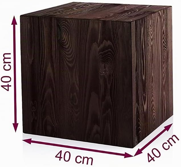 DECOKTIVO Holzständer, Holzblock, Baumstamm Deko, Bodenwindlicht Säule, Blumensäule Holz, Dekosäule,