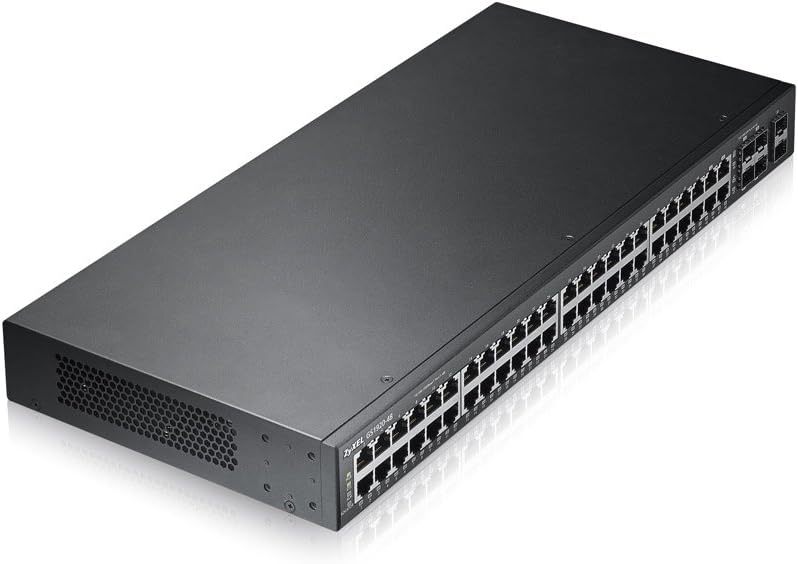 Zyxel 48-port Gigabit Ethernet Smart-Managed Switch, 4 Gigabit-Combo-Ports sowie 2 SFP-Ports [GS1920