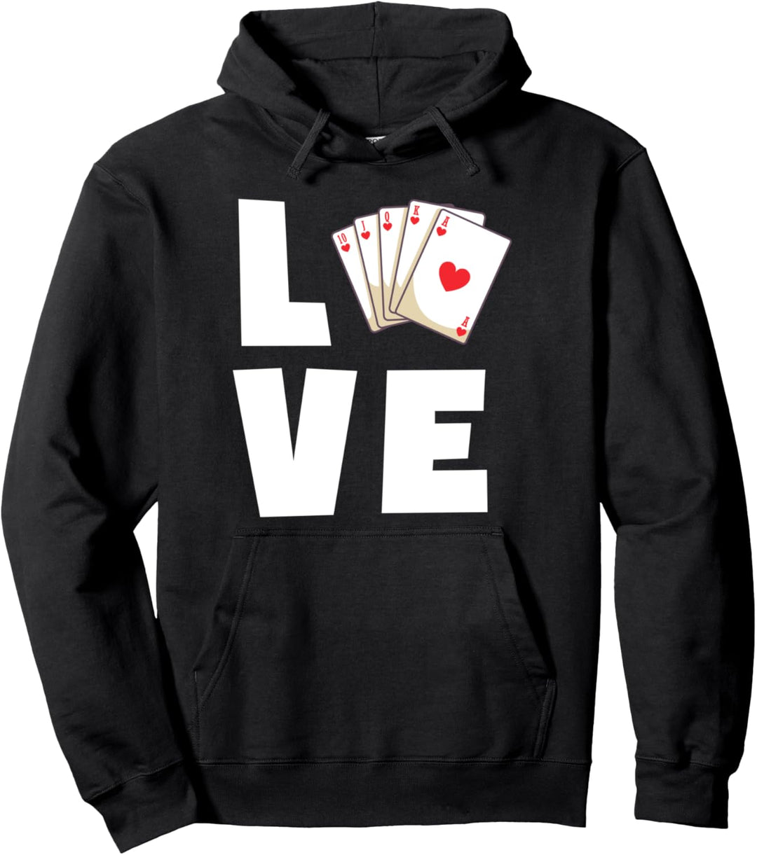 Poker Karten Pullover Hoodie