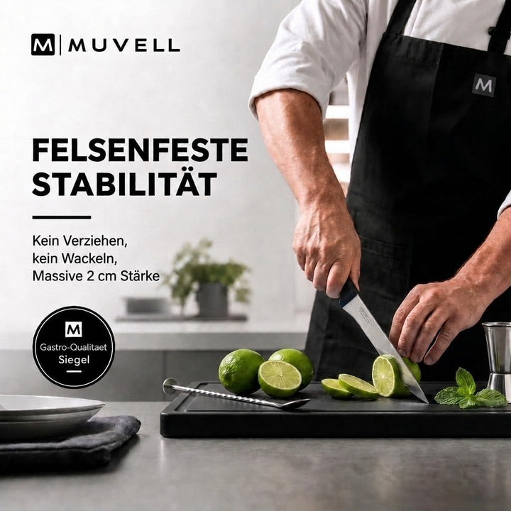 stabiles Schneidebrett Kunststoff Spülmaschinenfest, EXTRA dick, messerschonend | Farben & Grössen a