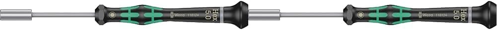 Wera 05118124001 2069 Elektroniker-Steckschlüssel, 5.0 x 60 mm (Packung mit 2) 5.0 mm x 60 mm (Packu