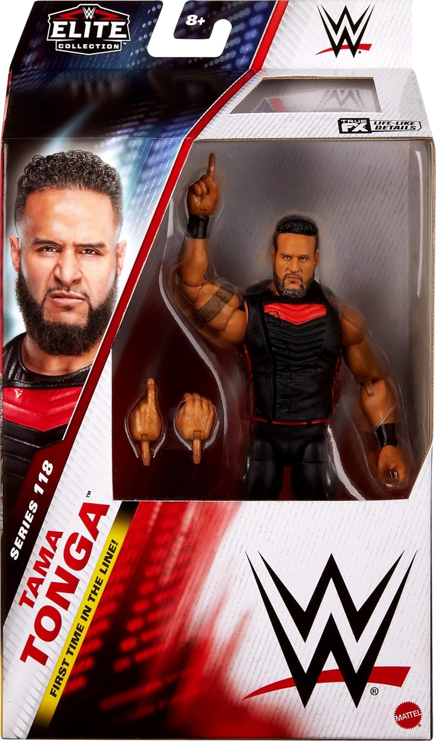WWE Mattel Elite-Actionfigur & Zubehör, Serie #118, 15,2 cm grosses Sammlerstück Tama Tonga mit 25 G