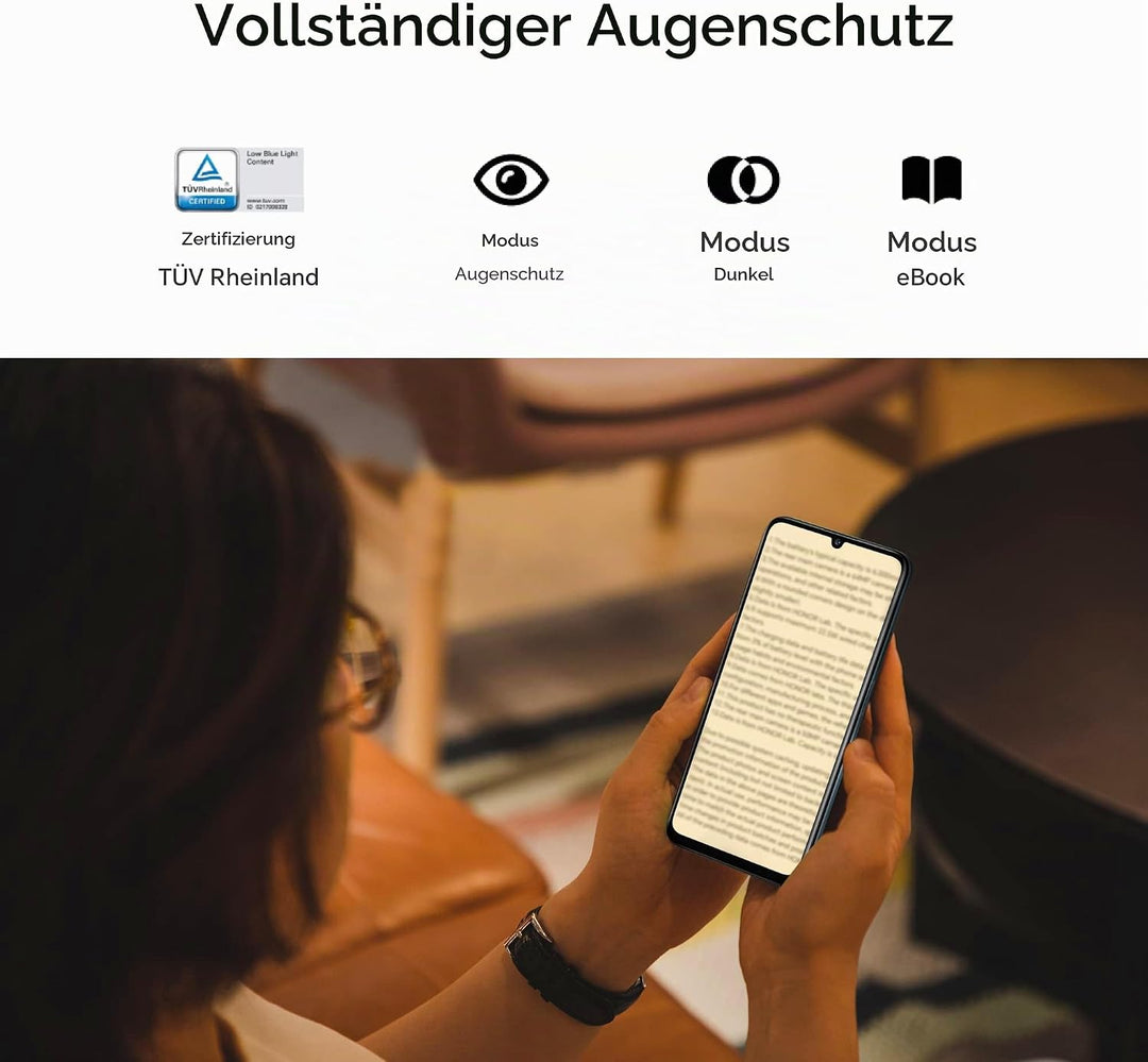 Honor X7a 128GB/4GB RAM Dual-SIM midnight-black, Schwarz Mitternacht, (5109AMLW) Mitternachtsschwarz