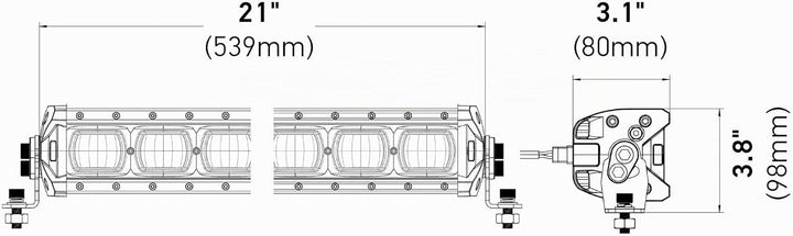 HELLA - LED-Arbeitsscheinwerfer - Valuefit Lightbar LBX-540 - 12/24V - 1GJ 360 002-002 Breite 54cm 3