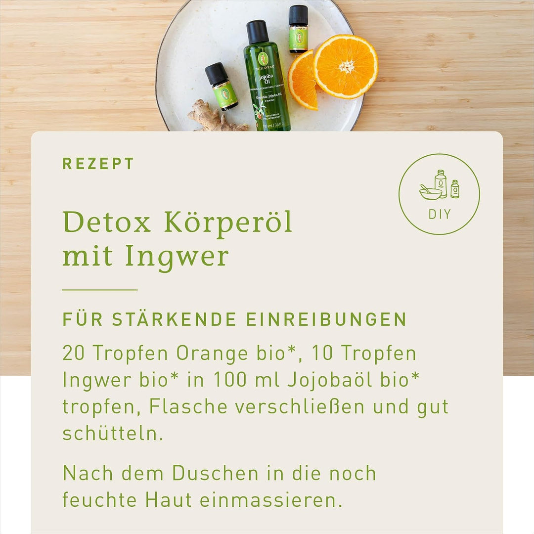 PRIMAVERA Pflegeöl Jojobaöl bio 100 ml – naturreine Pflanzenkraft – Glasflasche – Aromaöl, Körperöl,