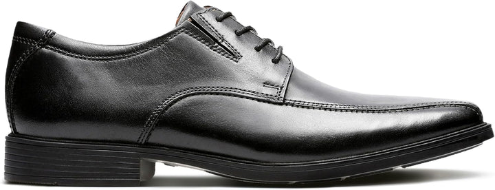 Clarks Herren Stafford Park5_Derby 45 EU Black Leather, 45 EU Black Leather