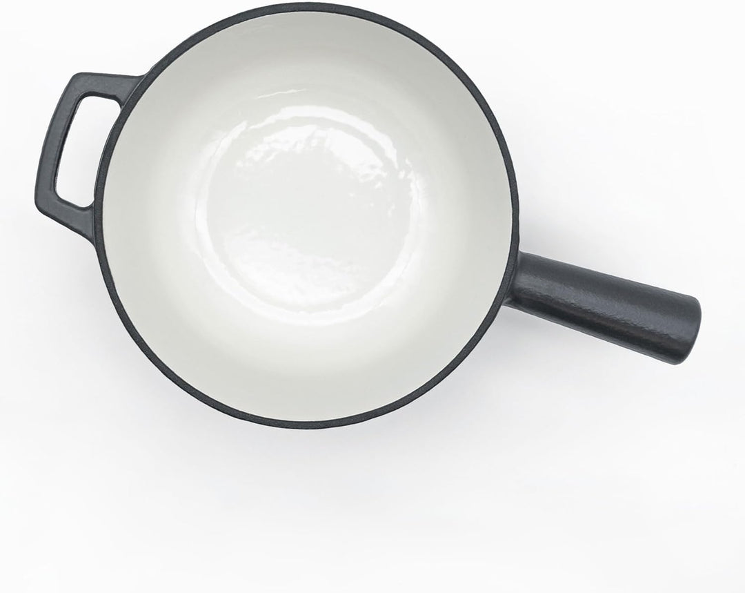 osoltus Fondue Käsefondue Gusseisen (dunkelgrau Ersatztopf), Dunkelgrau Ersatztopf