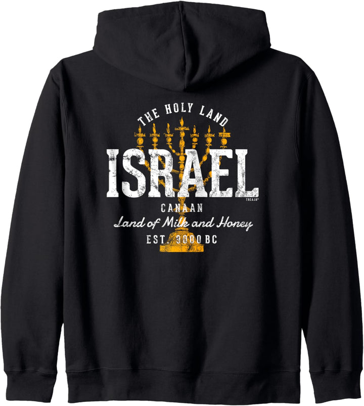 Vintage Stil Retro Israel Kapuzenjacke