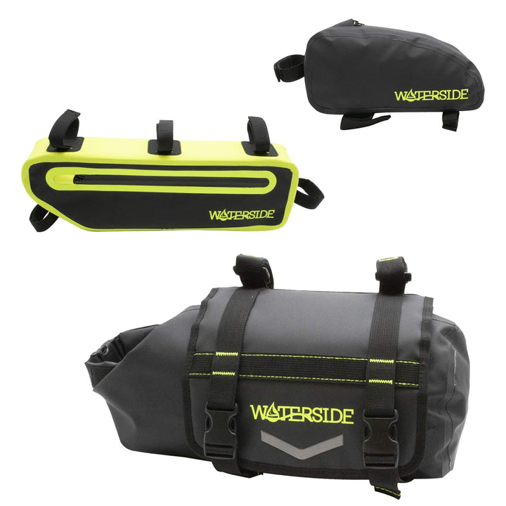 Waterside Wasserdichtes Fahrradtaschen Set – Modulare Bikepacking & Gepäckträgertaschen aus Robustem