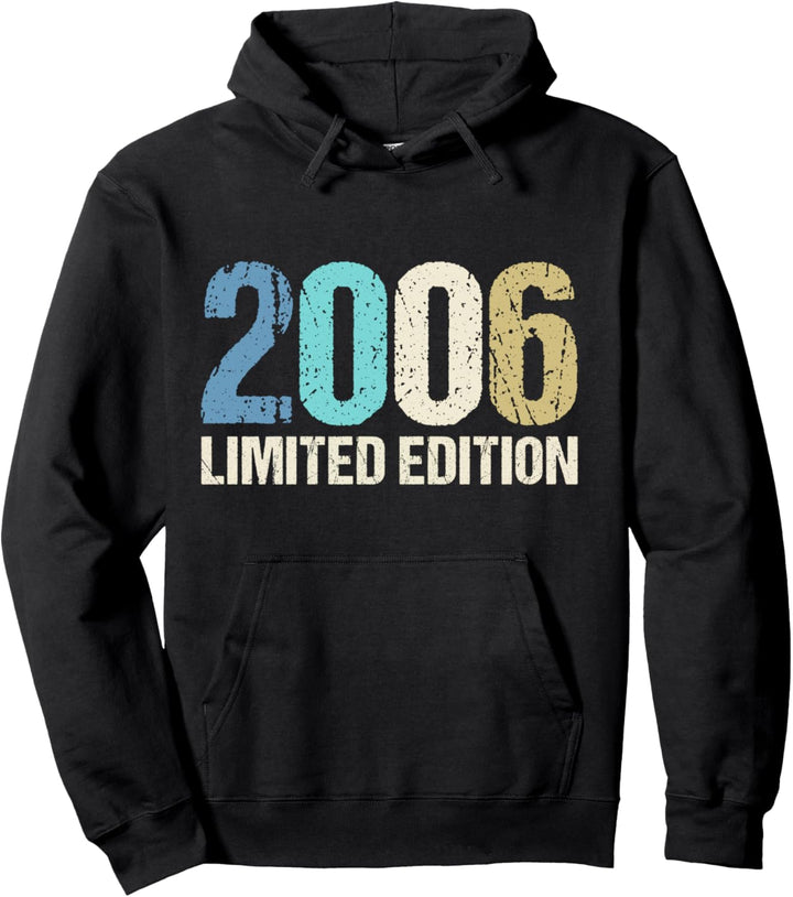 18. Geburtstag Junge Mädchen 18 Jahre 2006 Lustig Geschenk Pullover Hoodie
