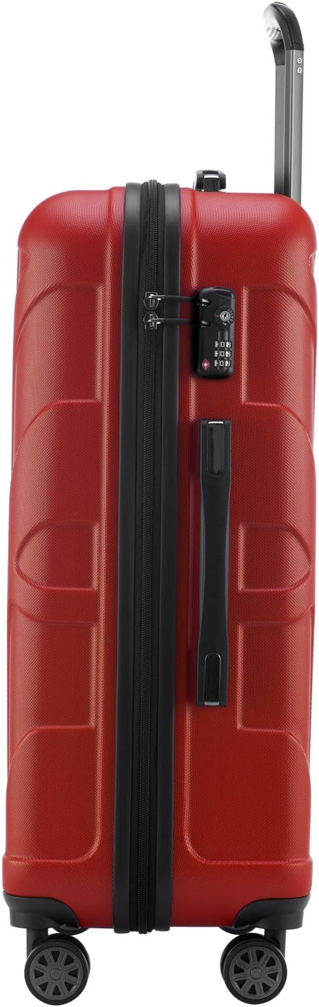 suitline 3er Koffer-Set Trolley-Set Rollkoffer Hartschalen-Koffer Reisekoffer, TSA, (55 cm, 66 cm, 7