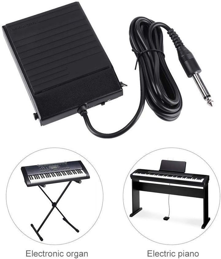 Sustain-Pedal für Keyboard, WTB004 Universelles Klavierpedal Geräuscharmes Halbpiedal Pianoaccessoir
