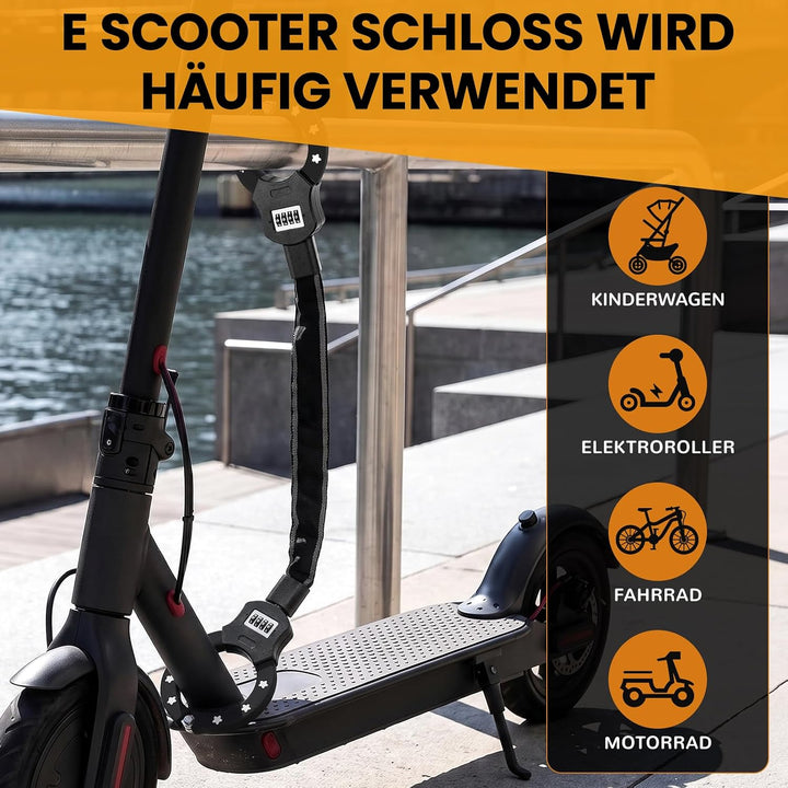 TLGREEN E Scooter Schloss mit Zahlencode, Zahlenschloss für E Scooter