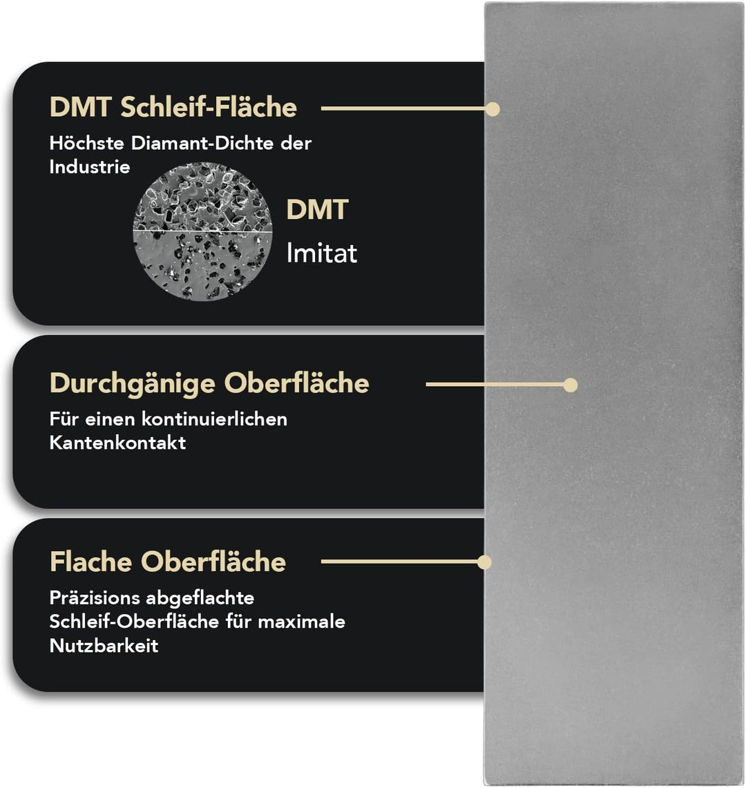 DMT Dia-Sharp Schärfblock mit durchgehender Diamantbeschichtung, extra-grob, 15,2 cm / 6 Zoll, D6X,
