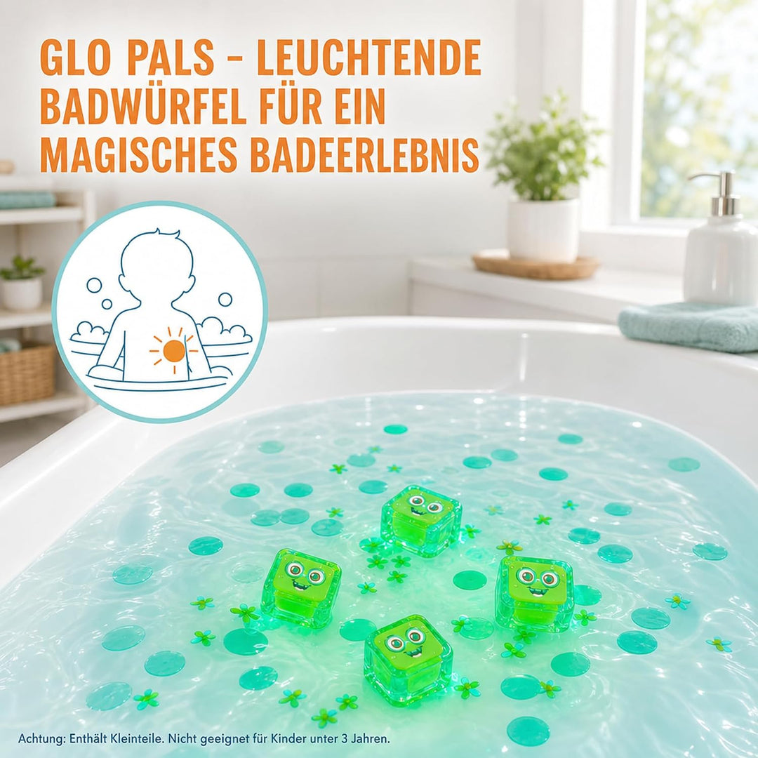 Glo Pals 4 leuchtende Würfel für EIN einzigartiges sensorisches Erlebnis und Magische Lichtshow für