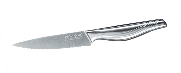 Nirosta Küchenmesser Swing 23 cm – Gezahnte Klinge mit 11 cm – Scharfes Messer in Profi-Qualität für