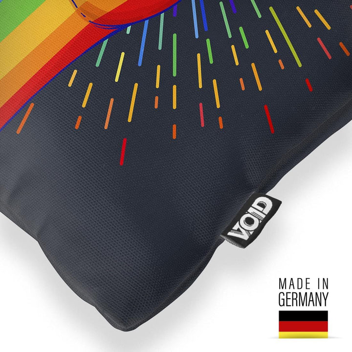 VOID Pride Power Regenbogen Kissenbezug Kissenhülle Polyester wasserfest Outdoor Indoor, Kissen Grös