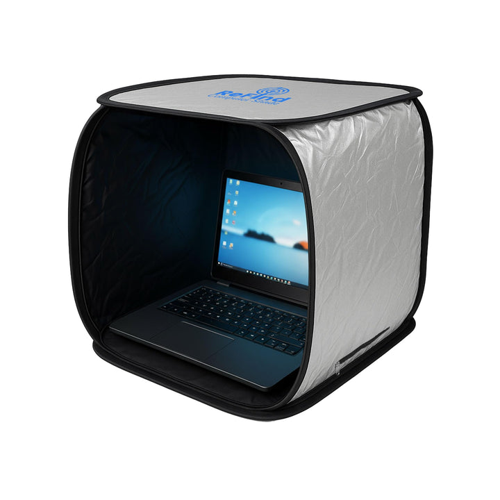 ReFind Sonnenschutz für Laptop - Blendschutz für Arbeit im Freien. Mit Sichtschutz, Hitzeschutz und