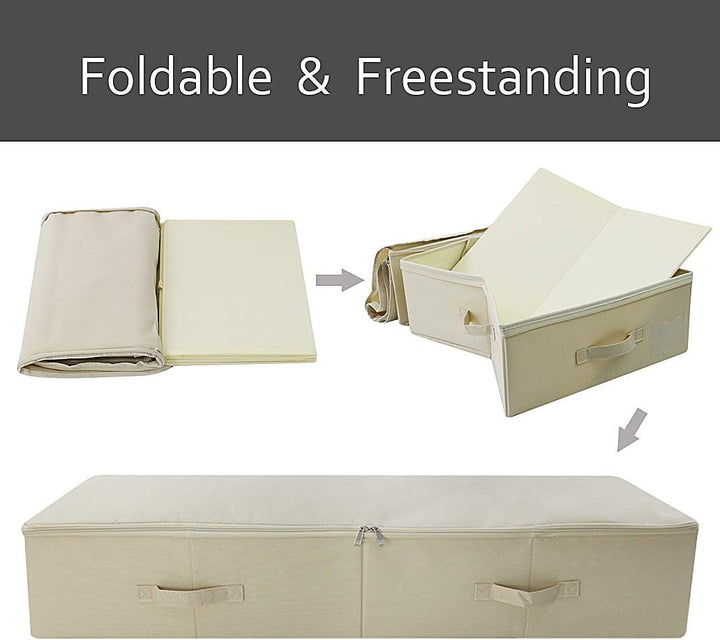 Grosses Format Unterbett Aufbewahrungsbox mit Deckel – Unterbett Schuhe Aufbewahrungsbox für Kleidun