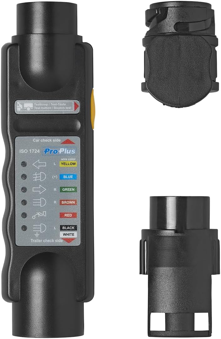 Anhängerbeleuchtung Testen Gerät 7-Polig 13-Polig Anhängersteckdose Camping Lichttester Messgerät Ca