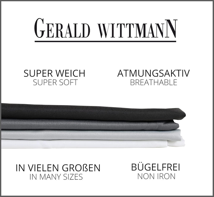 Gerald Wittmann 3 TLG. Bettwäsche 200x200 cm + 2X 65x65 cm, Mikrofaser, Anthrazit Anthrazit 200x200