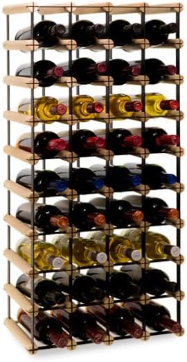 PROREGAL Modulares Weinregal VINOTECA MOD Metal | HxBxT 92,5x42,5x24,5cm | 4x9 Flaschen | Massives K
