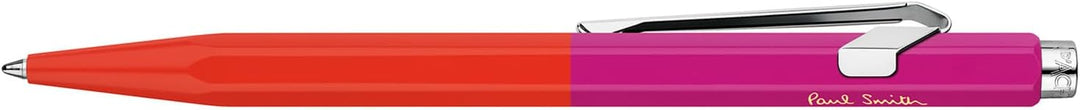 Caran d'Ache 849 PAUL SMITH Kugelschreiber in der Farbe: Warm Red/Melrose Pink, Aluminium, Goliath M