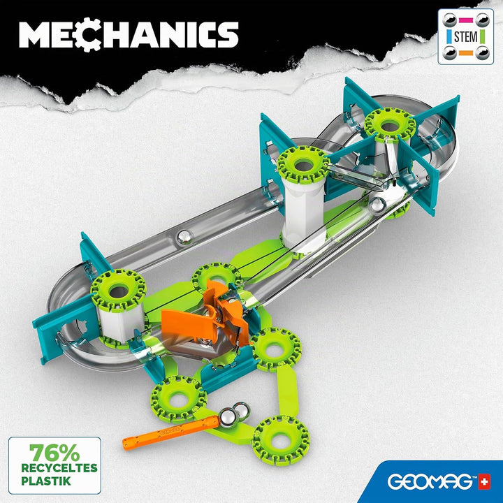 Geomag - Mechanics Gravity Race Track - Lern- und Kreativspiel für Kinder - Magnetische Bausteine, R