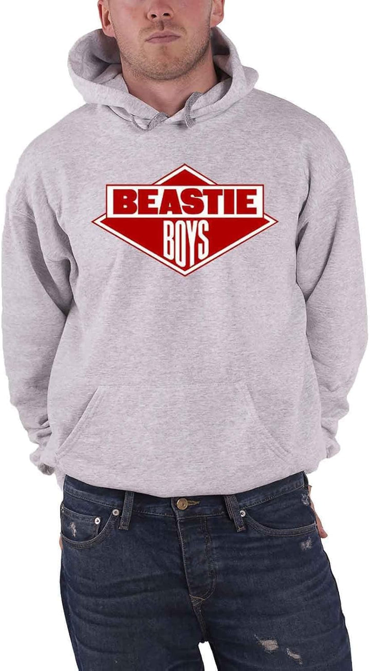 The Beastie Boys Kapuzenpullover Diamond Logo Nue offiziell Herren Grau Pullover S