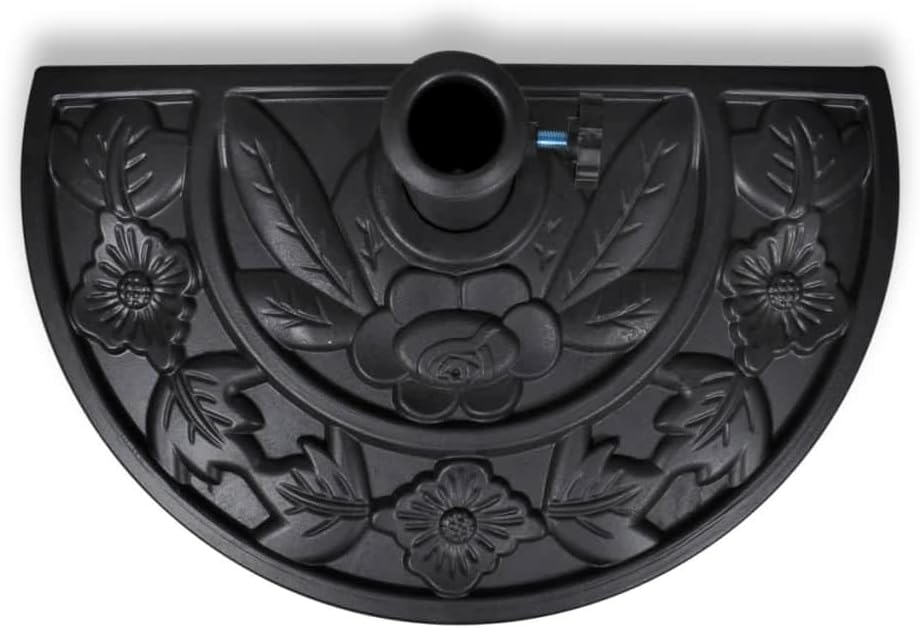 vidaXL Sonnenschirmständer Halbrund 9 kg Schirmständer Schirmhalter Ständer Default Title, Default T