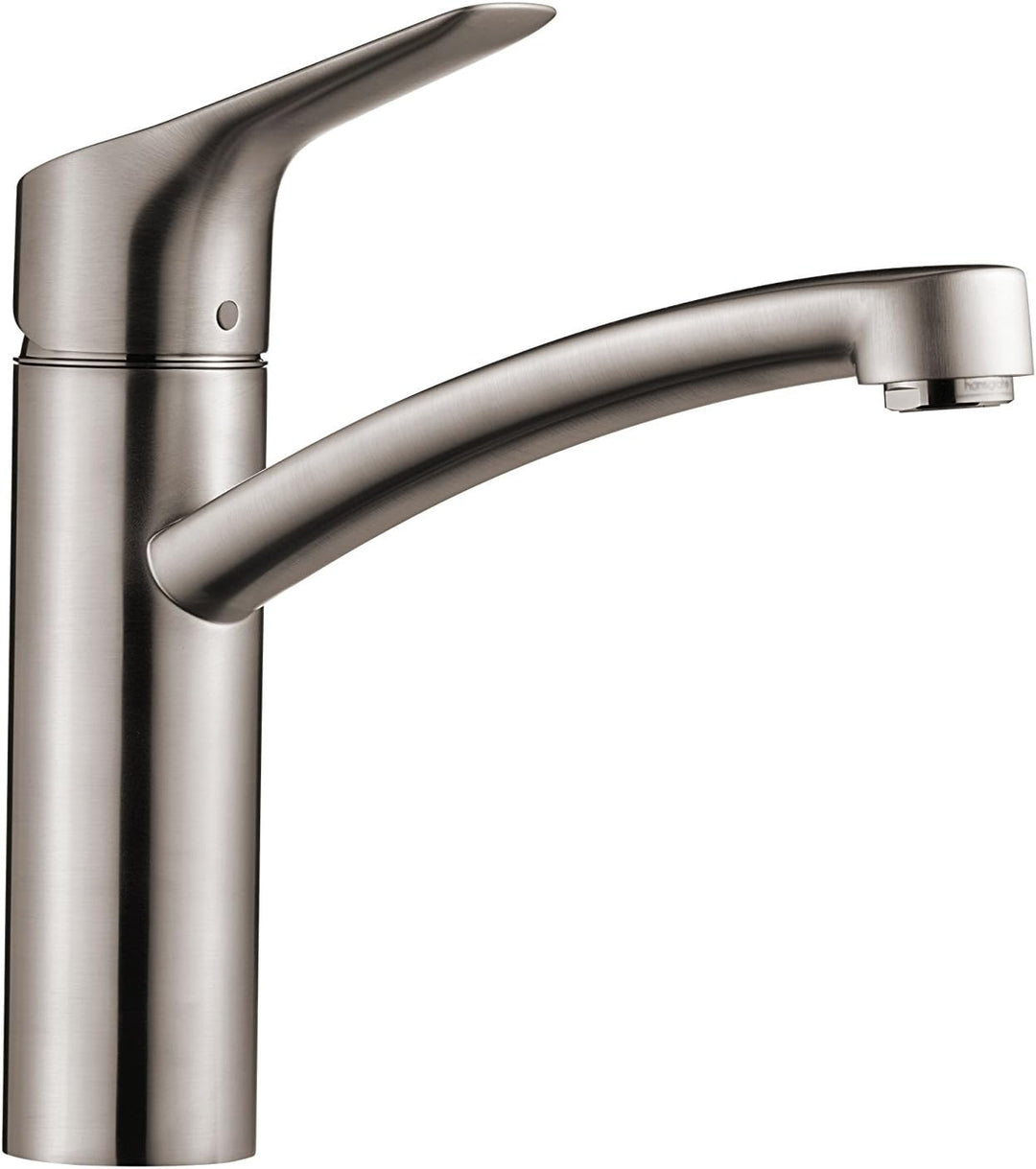 hansgrohe 13861000 MySport Küchenarmatur mit schwenkbarem Auslauf 360°, grau, 13861800 Gebürsteter S