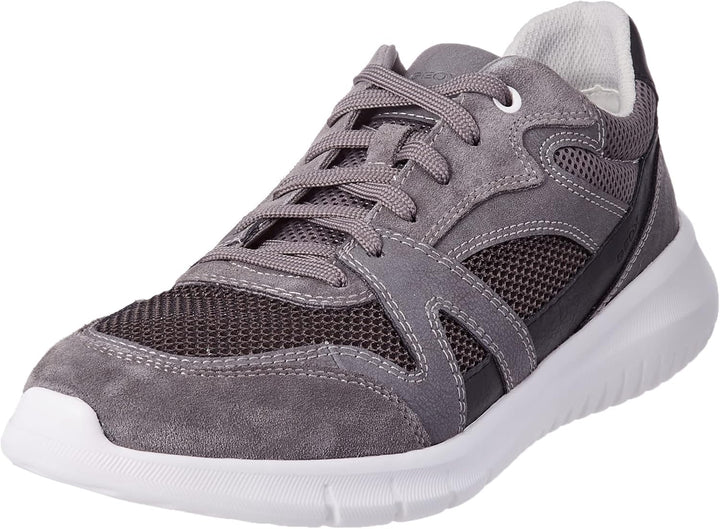 Geox Herren U Monreale B Sneakers 42 EU Grau, 42 EU Grau