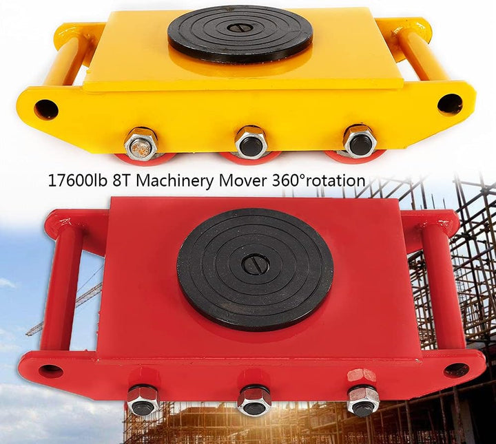 8T-Maschinenförderer, Transportrolle mit 360° Drehdeckel (Red) Rot, Rot
