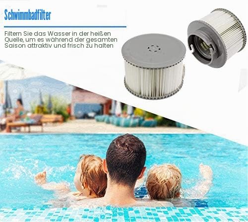 MSPA Filterkartuschen für alle Modelle von, Spas, Swimming Pools, Filterkartuschen mit Netz für MSpa