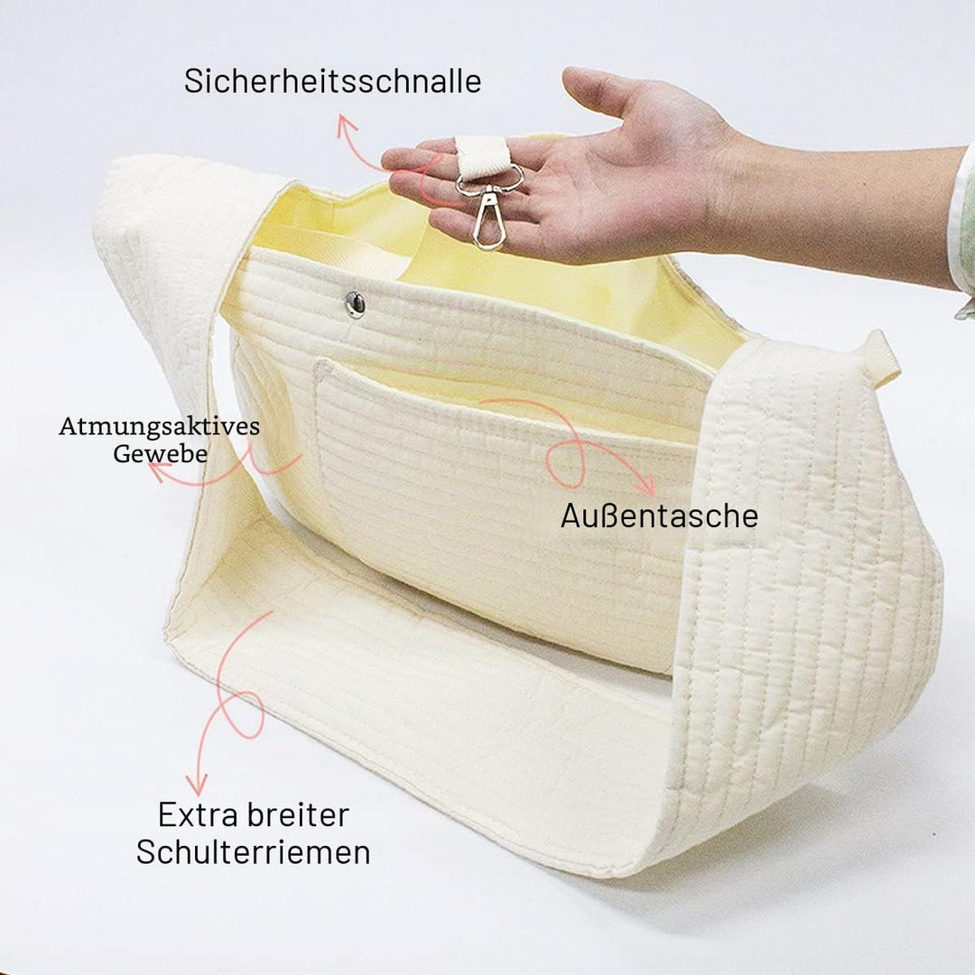 Umhängetasche für Haustiere,Tianher Atmungsaktiver Breiter Schultergurt Tragbare Transporttasche für