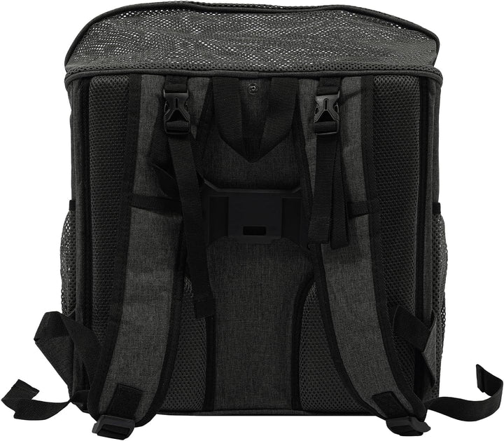 Fahrradtasche für Haustiere 2in1, Hundekorb Fahrrad Vorne &amp; Hund Rucksack, Faltbar, Grau, Bis 7,5kg