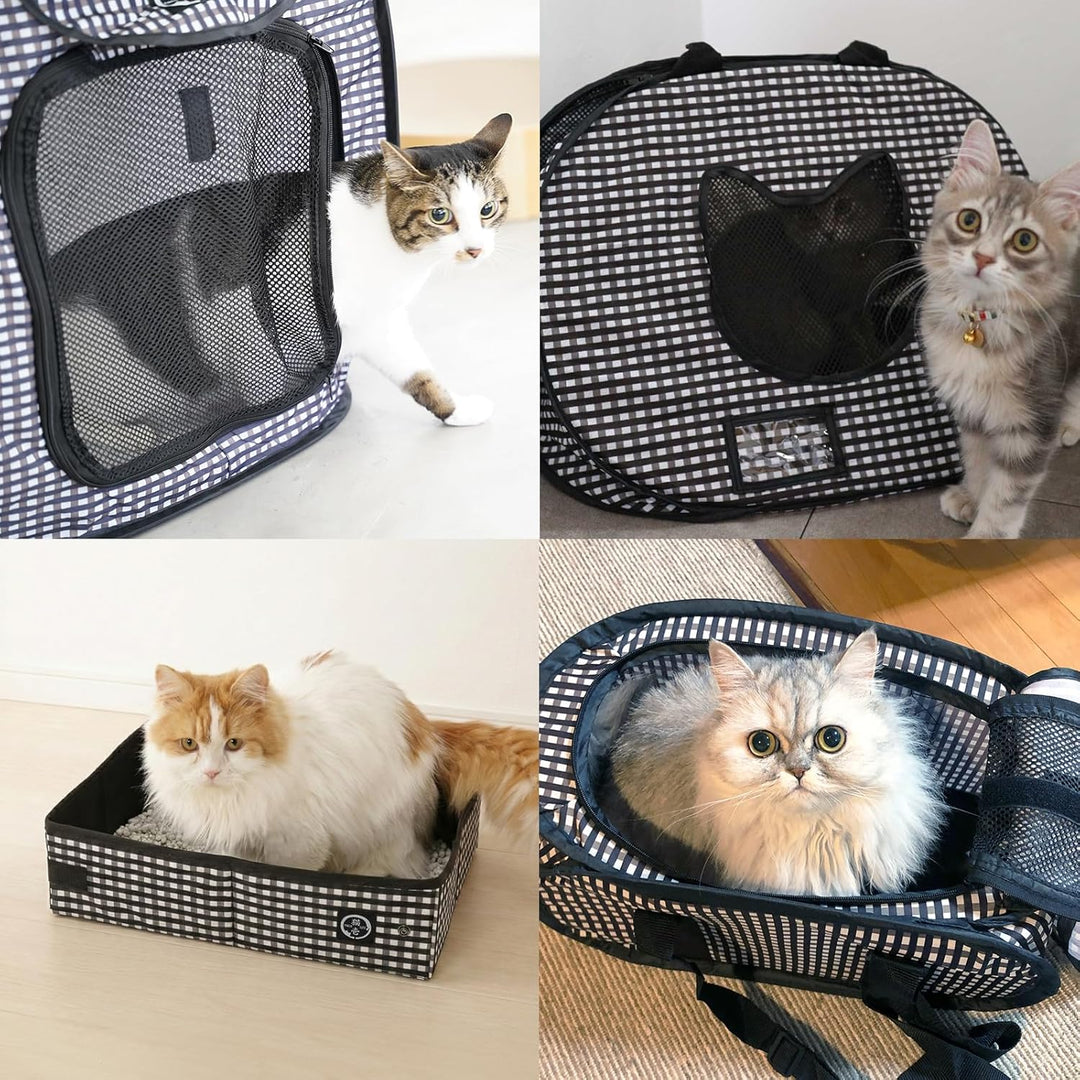 Cat1st Reise Katzenklo Mobile Katzentoilette - Schwarz, Black Katzentoilette