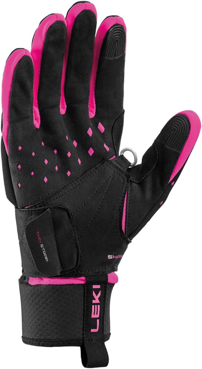 LEKI HRC Race Shark Handschuhe 6.5 Black - Pink, 6.5 Black - Pink