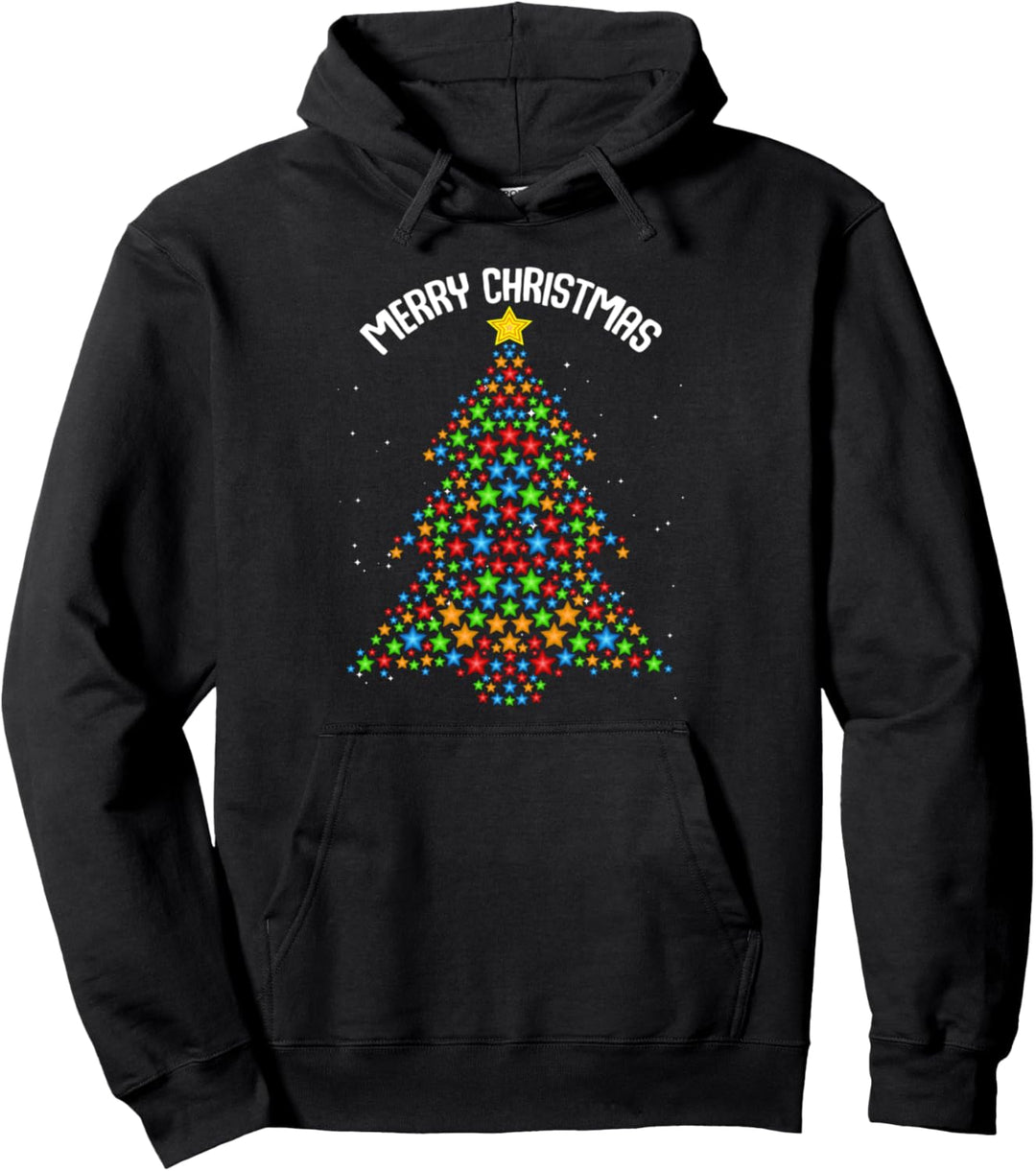 Merry Christmas Tree Weihnachtsbaum Winter Advent Tannenbaum Pullover Hoodie