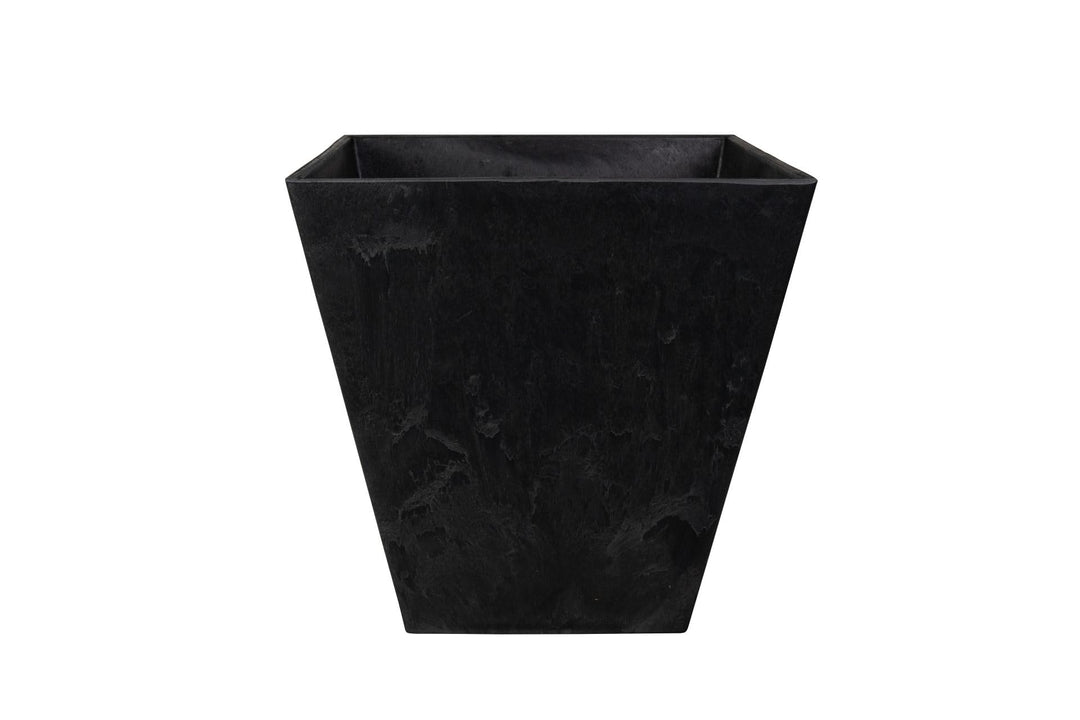 Artstone TrendLine Blumentopf Ella schwarz 35 x 35 cm Pflanztopf mit Drainage Pflanzkübel