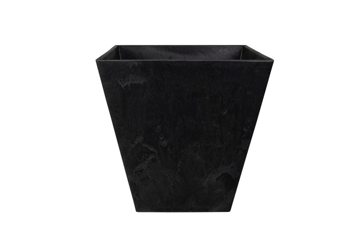 Artstone TrendLine Blumentopf Ella schwarz 35 x 35 cm Pflanztopf mit Drainage Pflanzkübel