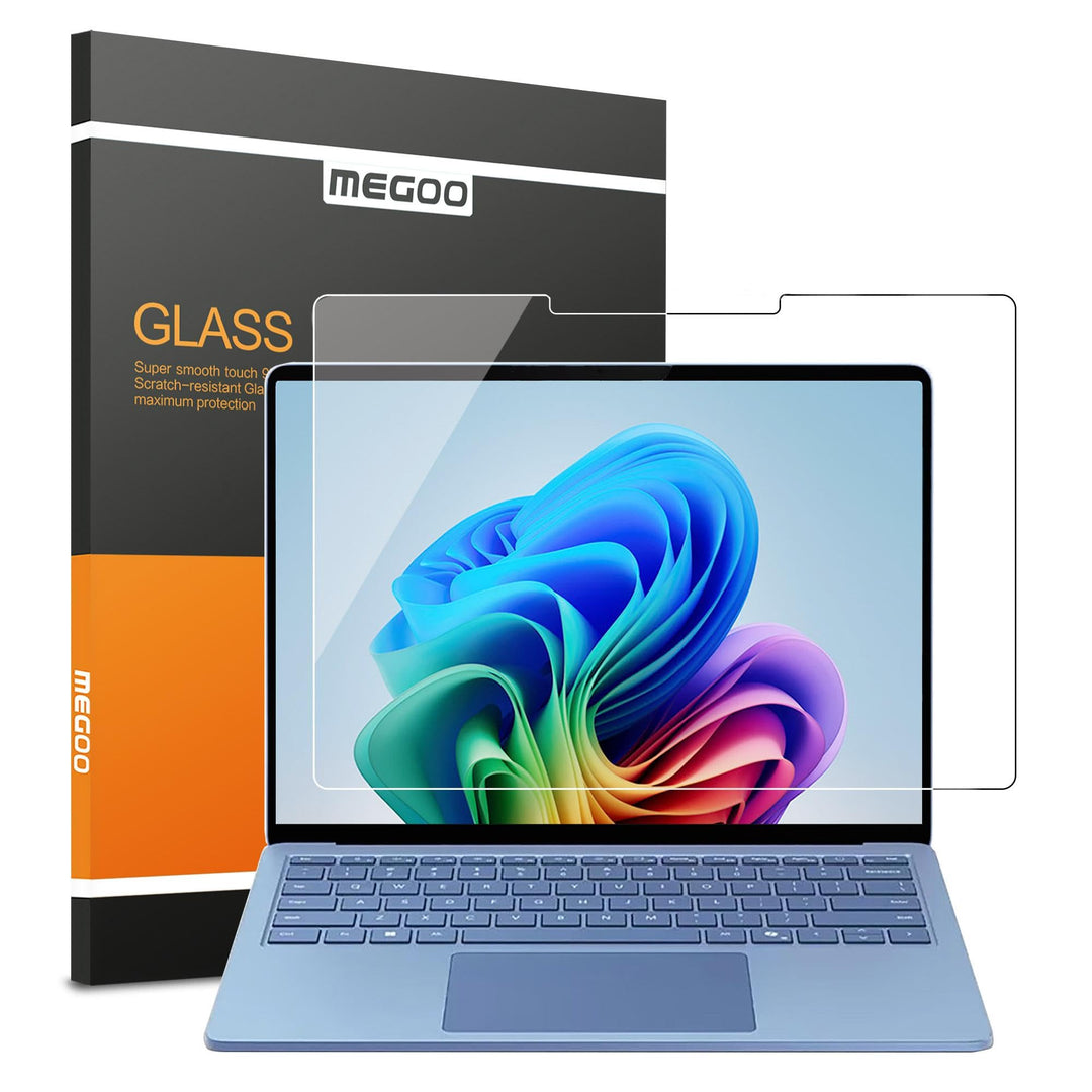 MEGOO Microsoft Surface Laptop 7 (2024, 15 Zoll) Glas Schutzfolie - Kratzfest, Einfache Installation