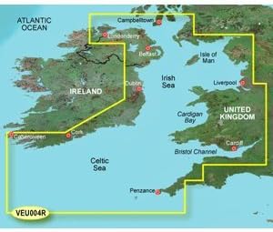 GARMIN VEU004R IRISH SEA BLUECHART G2 VISION VEU004R - Mer d'Irlande, VEU004R - Mer d'Irlande