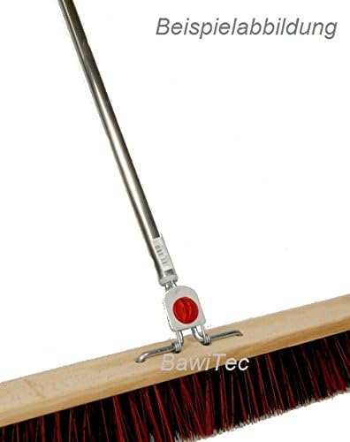 BawiTec Aluminum Besenstiel Länge 145cm 4-Loch Wechselsystem Aluminiumstiel für Besen Schrubber Bürs